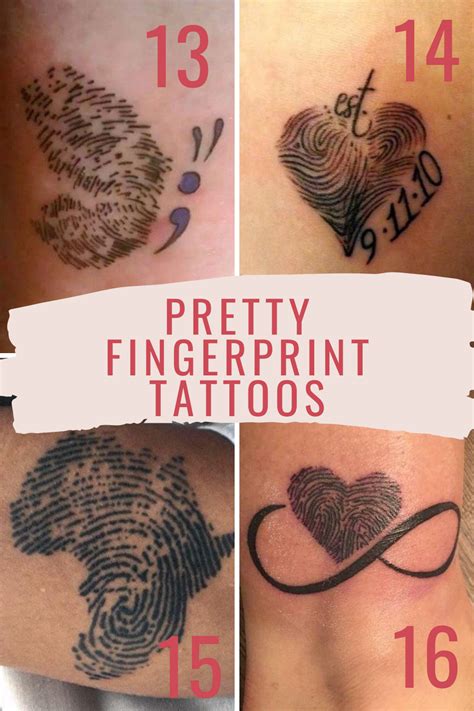 finger print tattoo ideas